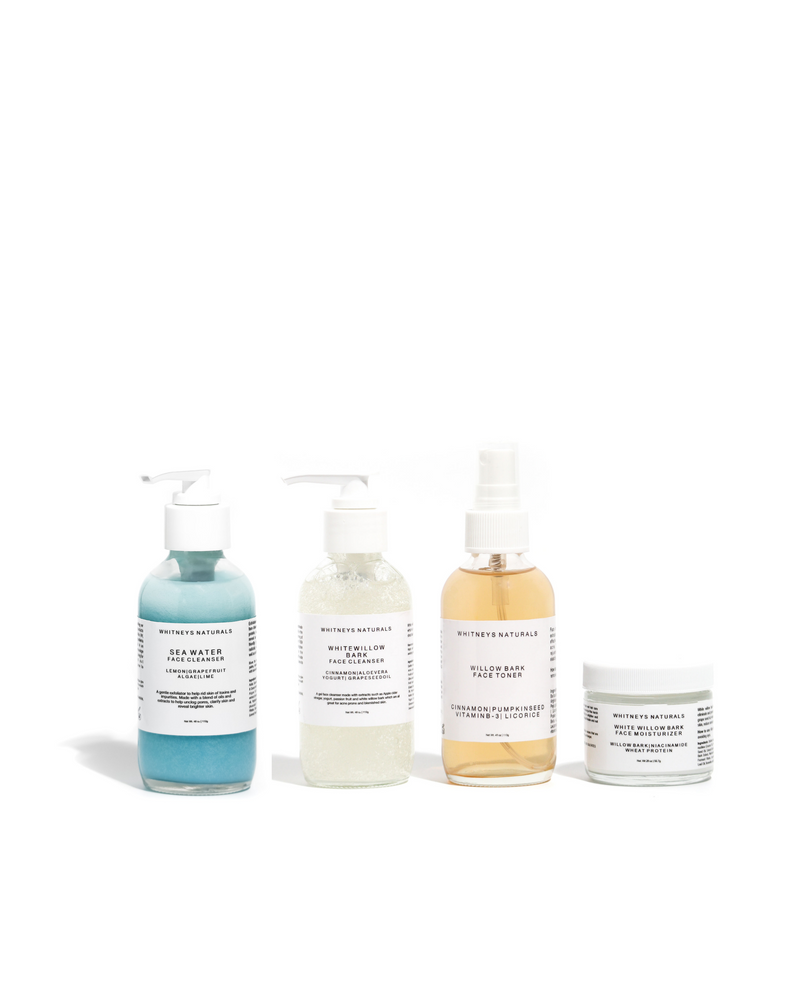 acne face cleanser set 