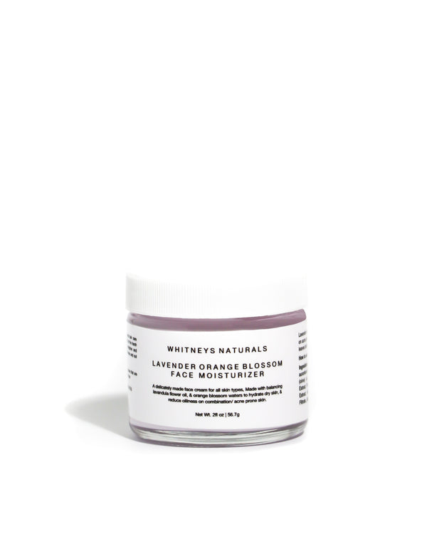 Lavender orange blossom face moisturizer - WHITNEYSNATURALS