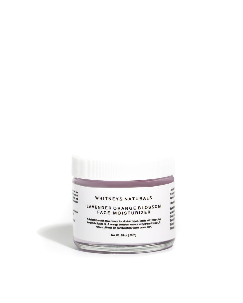 Lavender orange blossom face moisturizer - WHITNEYSNATURALS