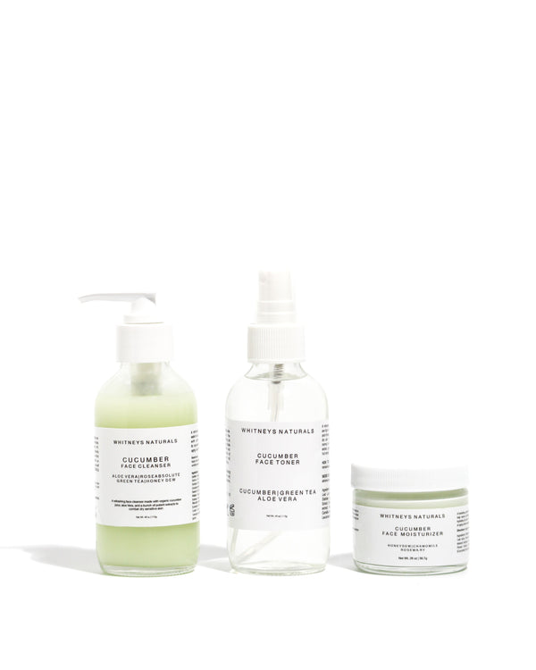 Cucumber skin care set - WHITNEYSNATURALS