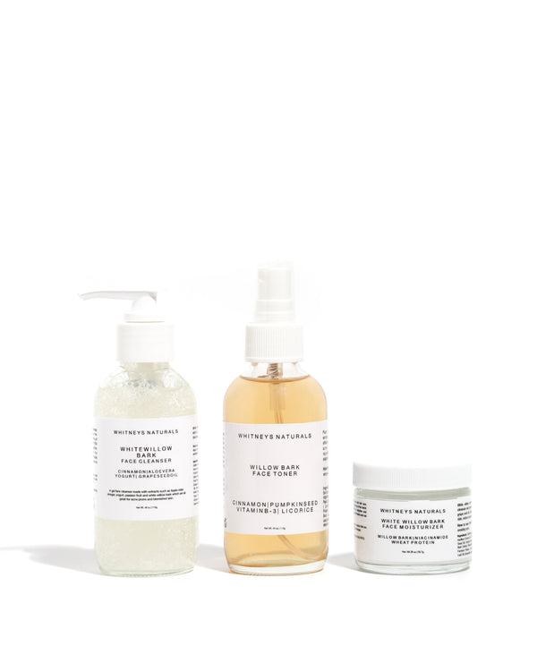 Willow bark skin care set - WHITNEYSNATURALS